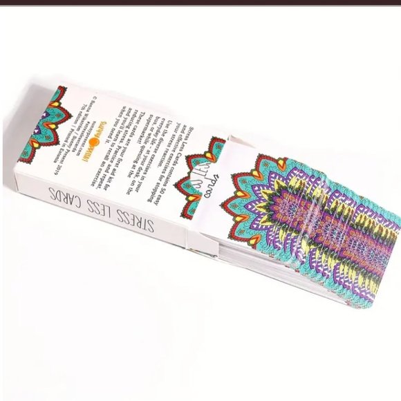NEW The Original Stress Less 50 Mindfulness Exercises Cards Stress And Anxiety - Picture 3 of 5